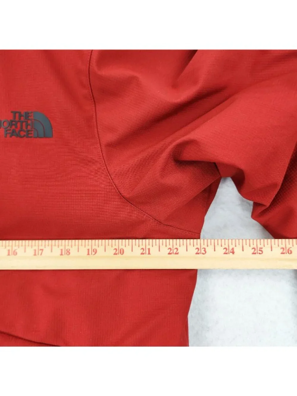 The North Face Jacket Mens Medium Red Windwall Hooded Softshell Primaloft